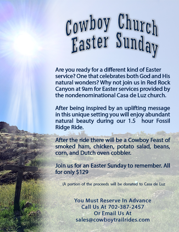 Try a different experience this Easter Sunday. Celebrate outdoors among His natural wonders.